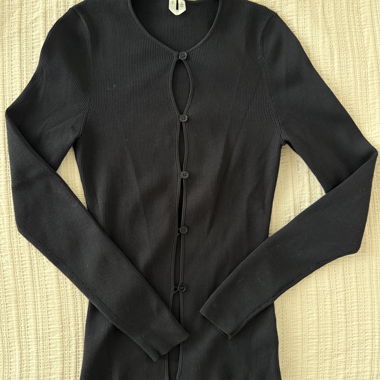 Cardigan a coste con bottoni Arket