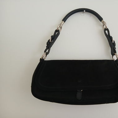 Kleine schwarze Ledertasche von PRADA