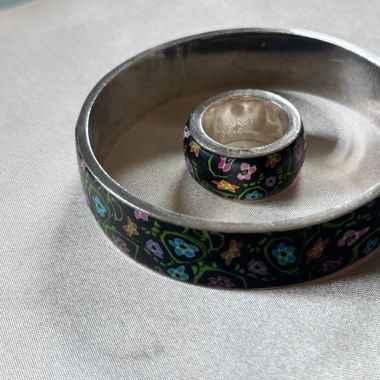 Armreif und Ring Silber
