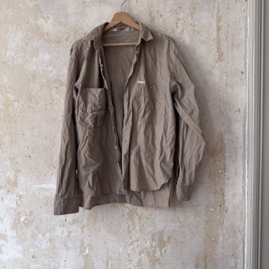 Camicia Vintage Moustache (anni '90) oversize, beige M