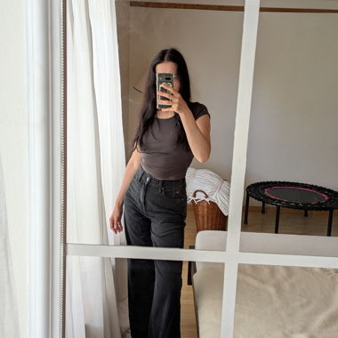 Lee - Jeans noirs taille haute
