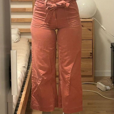 Weite Hose Lachsgrösse 36