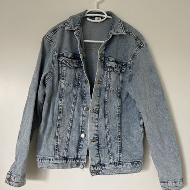 Veste en jean bleu clair