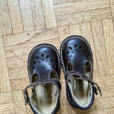 Chaussures en cuir bébé fille
