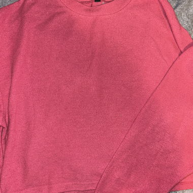 Langarm Pulli in Pink