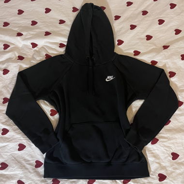 Felpa con cappuccio Nike nera