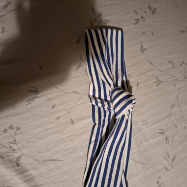Bandeau bleu et blanc