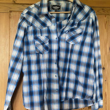 Stars & Stripes chemise western à carreaux L