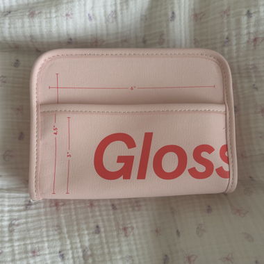 Pink Glossier zip pouch