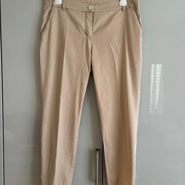 Pantaloni chino beige