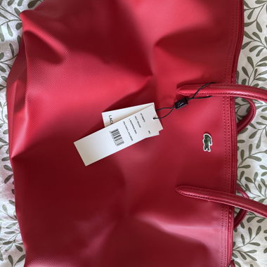 Lacoste Red Shopper Bag