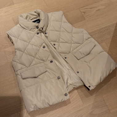 Gilet trapuntato beige ONLY