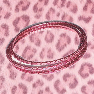 Set de bracelets roses (3 pièces)
