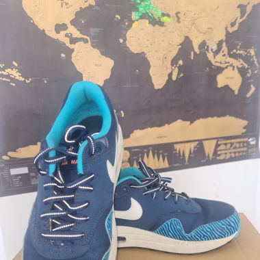Nike Air Max 1 GS (Brave Blue Tiger)