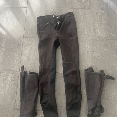 Pantalon d'équitation avec chaps