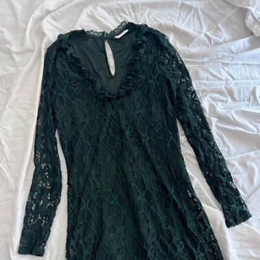 Robe vert dentelle Vila
