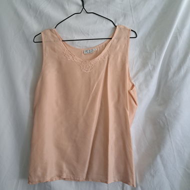 Seide Rosa Damen-Top Gr. 42