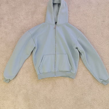 Sweat à capuche zippé BASIC (ICE BLUE) STATEMENT