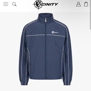 Navy Vicinity windbreaker