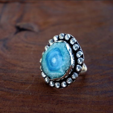 Bague en quartz solaire / Sun quartz ring 