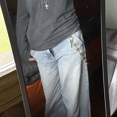 Jeans Bershka, bleu clair