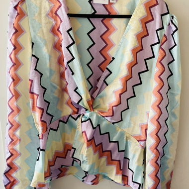 VILA Graphic Blouse Size 38