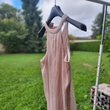 Schickes rosé Glitzerkleid Gr. S (XS - S) MANGO