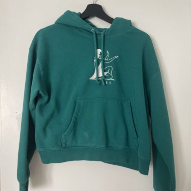 Felpa OBEY con cappuccio turchese S