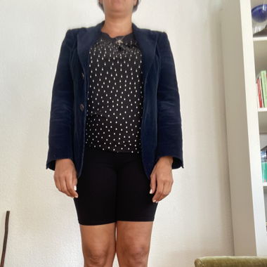 Blazer Marineblau in Cord / Manchester S