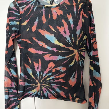 Tie-dye knit top