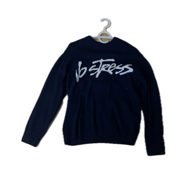 navy subdued pullover