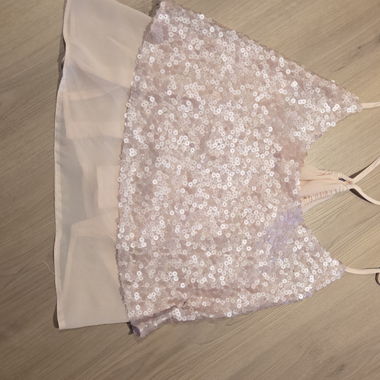 Haut à paillettes rose