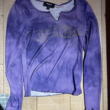 maglia a manica lunga color lilla taglia 8