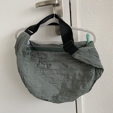 Green Nylon Waist Bag