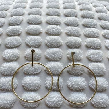 Boucles d’oreilles dorées 