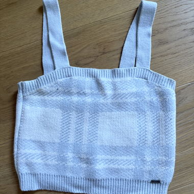 Top Hollister blanc et bleu