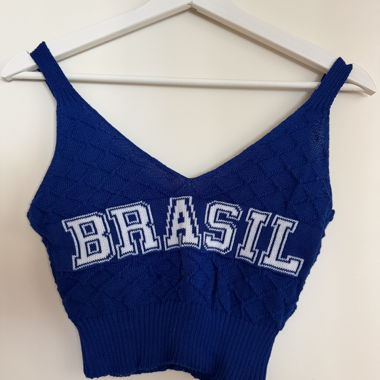 Haut court en maille Brésil