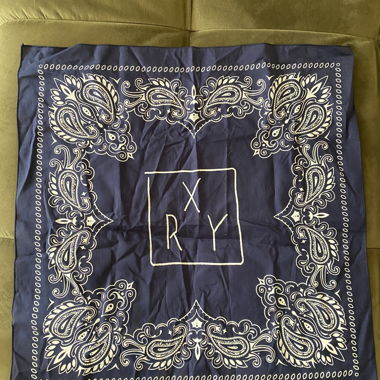 Bandana Tuch blau - Merch vom Künstler „RY X“