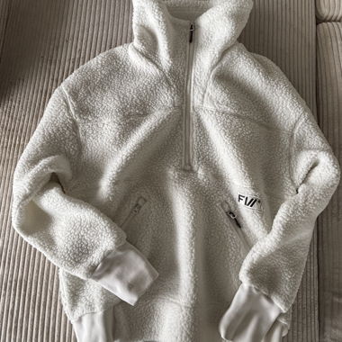 Felpa sherpa FW bianca