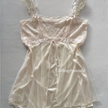 Spitzen Babydoll-Nachthemd Grösse S