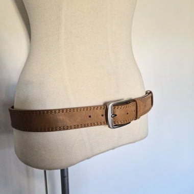 Cintura in pelle marrone