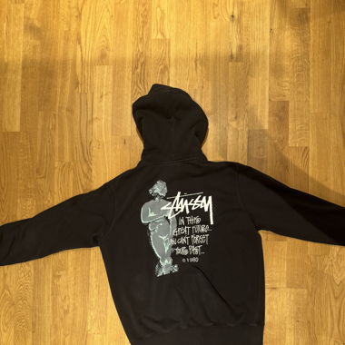 Rare Stüssy Black Zip-Hoodie