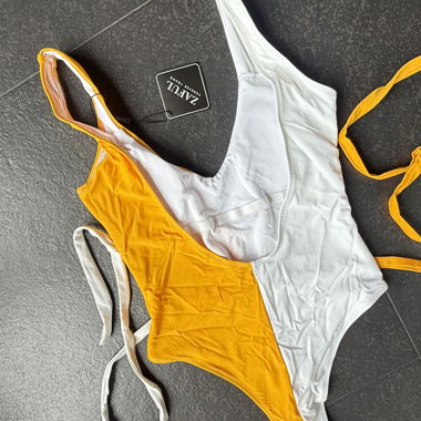 Costume da bagno ZAFUL bianco/arancione