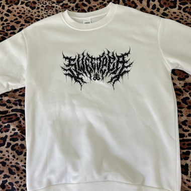 White printed sweatshirt size M