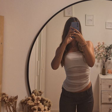 Weisses Crop-top