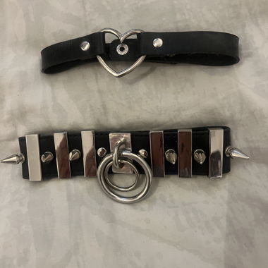 Lot de 2 colliers choker 