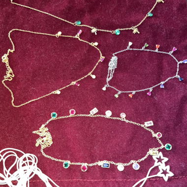 Collane fantasia assortite in argento