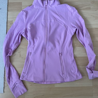Pink Running Jacket with Zipper