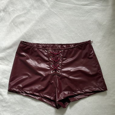Mini Shorts Burgunder