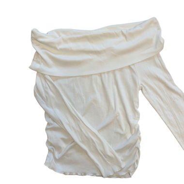 Top bianco spalle scoperte